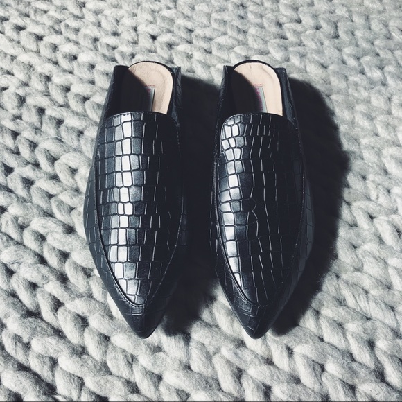 Chinese Laundry Shoes - Chinese Laundry Faux Croc Leather Mules